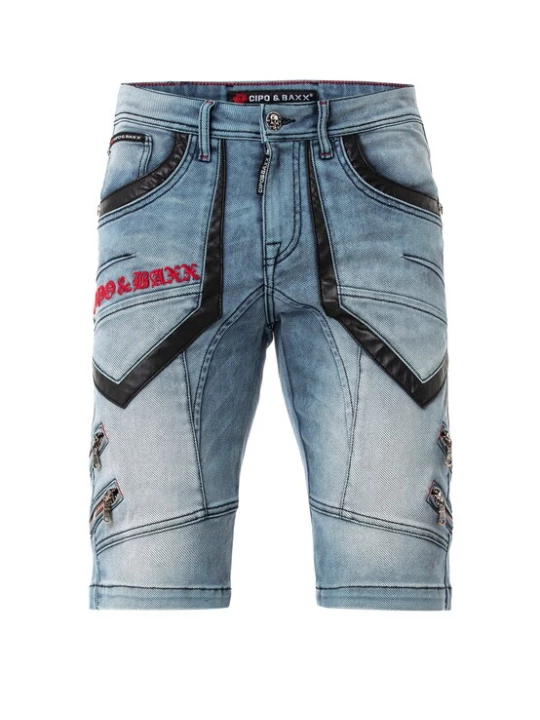 Foto van product CIPO & BAXX Jeans blauw / rood / zwart
