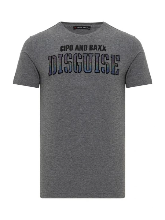 Foto van product CIPO & BAXX Shirt antraciet / zwart