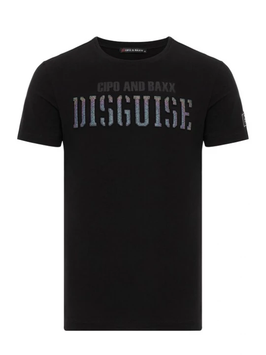 Foto van product CIPO & BAXX Shirt blauw / grijs / zwart