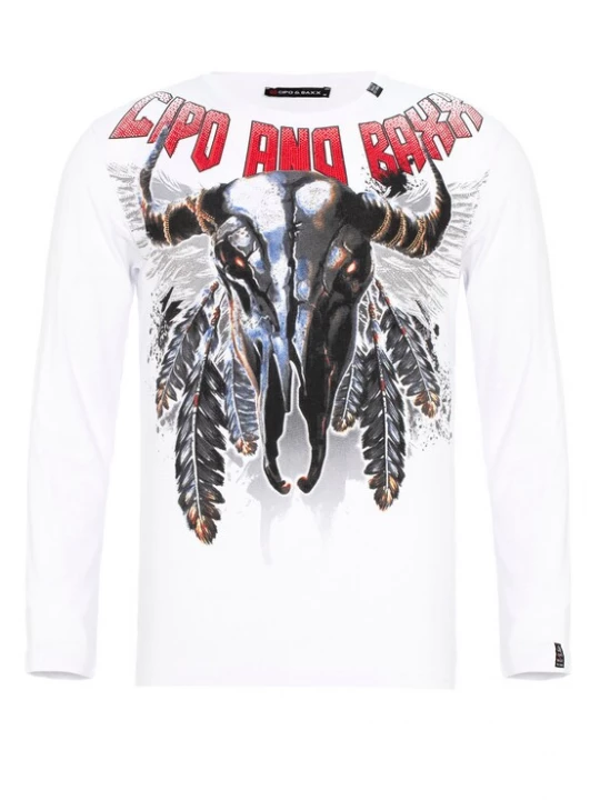 Foto van product CIPO & BAXX Shirt blauw / rood / zwart / wit