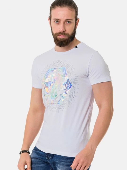Foto van product CIPO & BAXX Shirt 'CT720' wit