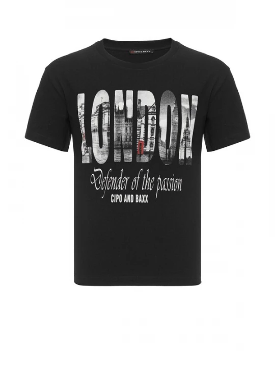 Foto van product CIPO & BAXX Shirt 'CT826' zwart