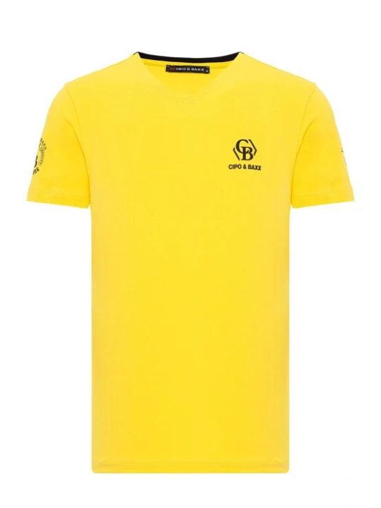 Foto van product CIPO & BAXX Shirt geel / zwart