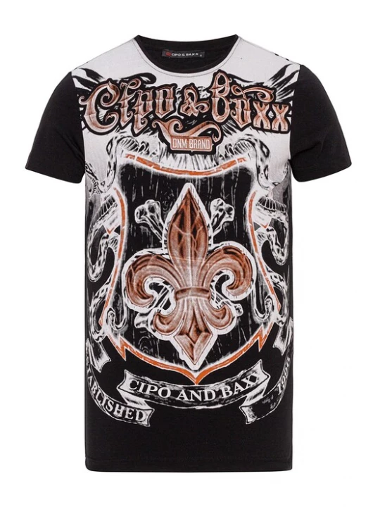 Foto van product CIPO & BAXX Shirt gemengde kleuren / zwart