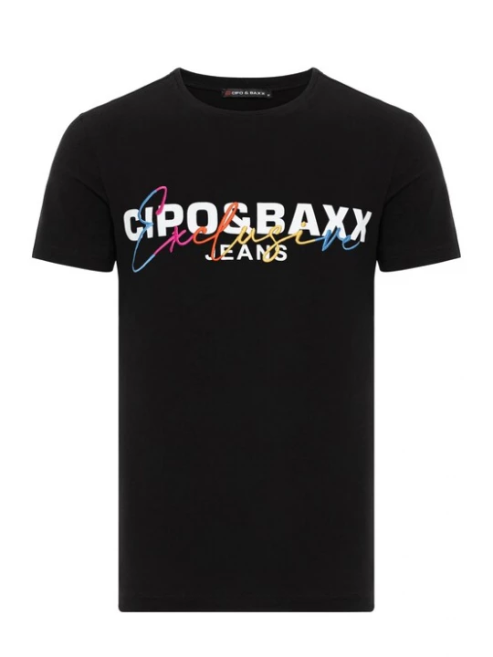 Foto van product CIPO & BAXX Shirt gemengde kleuren / zwart / wit
