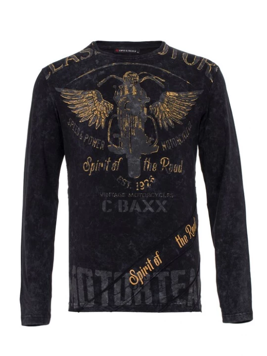Foto van product CIPO & BAXX Shirt goud / zwart