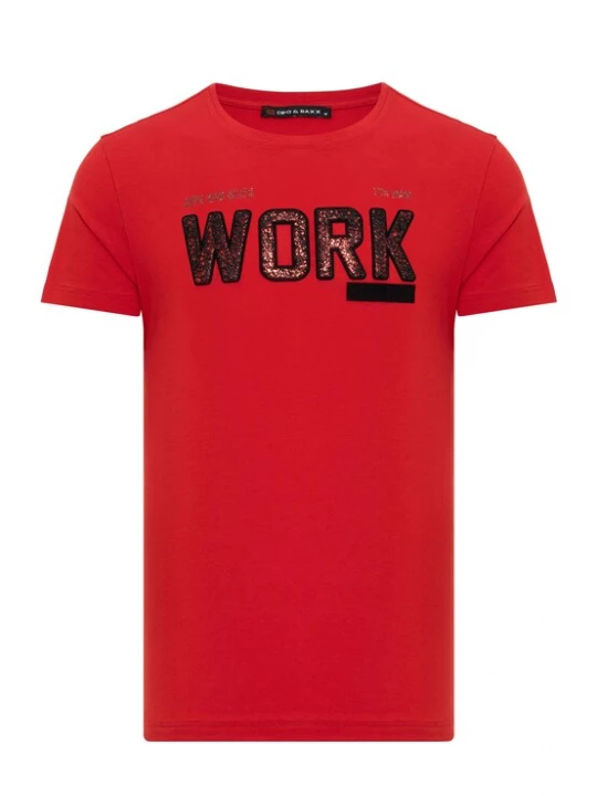 Foto van product CIPO & BAXX Shirt rood / zwart