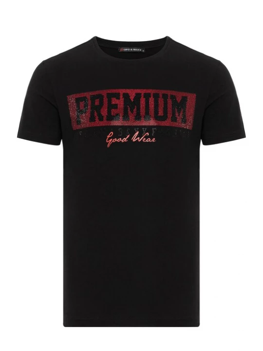 Foto van product CIPO & BAXX Shirt rood / zwart