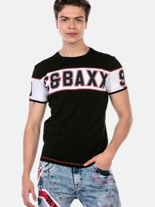 Foto van product CIPO & BAXX Shirt rood / zwart / wit