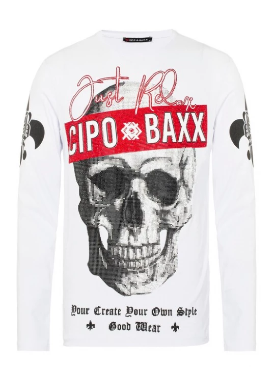 Foto van product CIPO & BAXX Shirt rood / zwart / wit