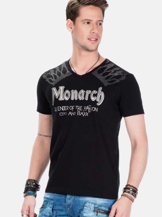 Foto van product CIPO & BAXX Shirt zwart / wit