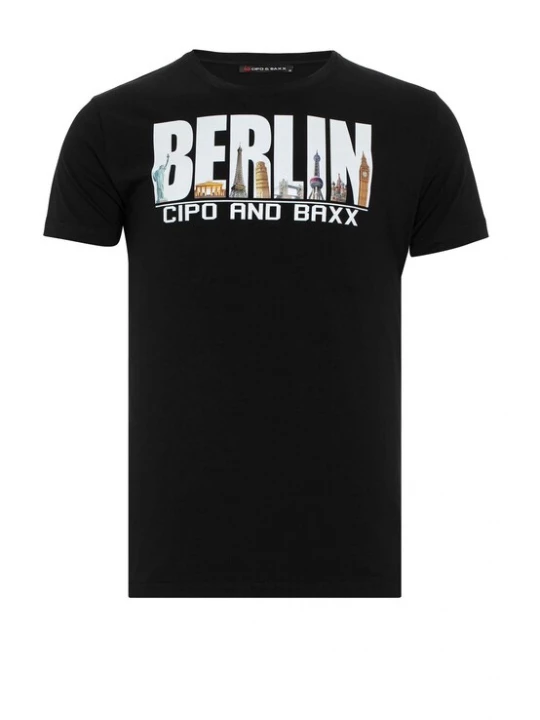 Foto van product CIPO & BAXX Shirt zwart / wit