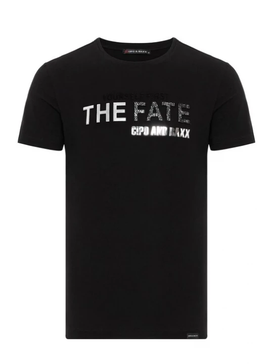 Foto van product CIPO & BAXX Shirt zwart / zilver / wit