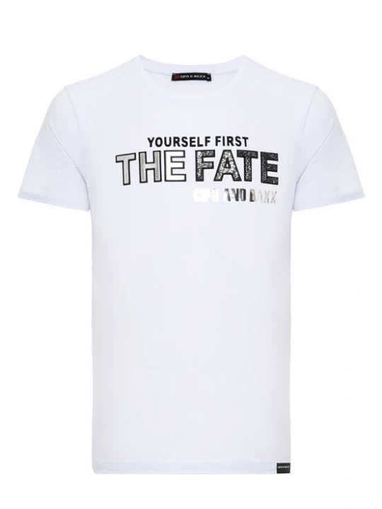 Foto van product CIPO & BAXX Shirt zwart / zilver / wit