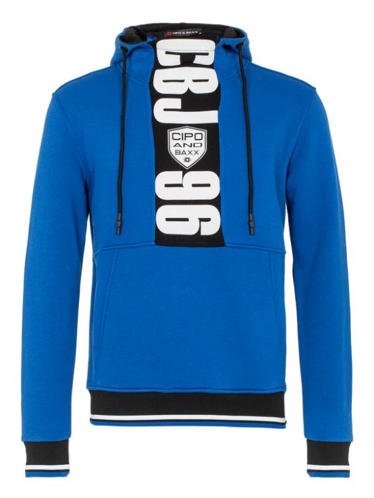 Foto van product CIPO & BAXX Sweatshirt blauw / zwart / wit