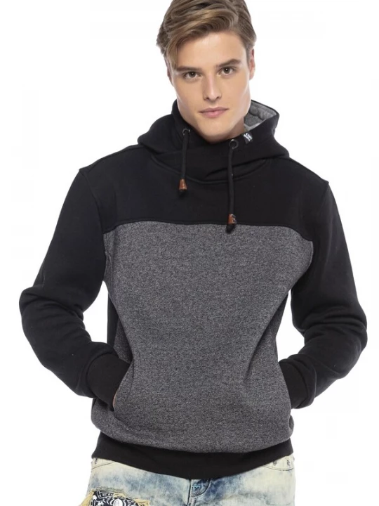 Foto van product CIPO & BAXX Sweatshirt grijs gemêleerd / zwart