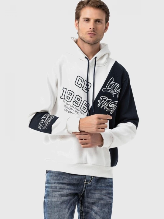 Foto van product CIPO & BAXX Sweatshirt zwart / offwhite