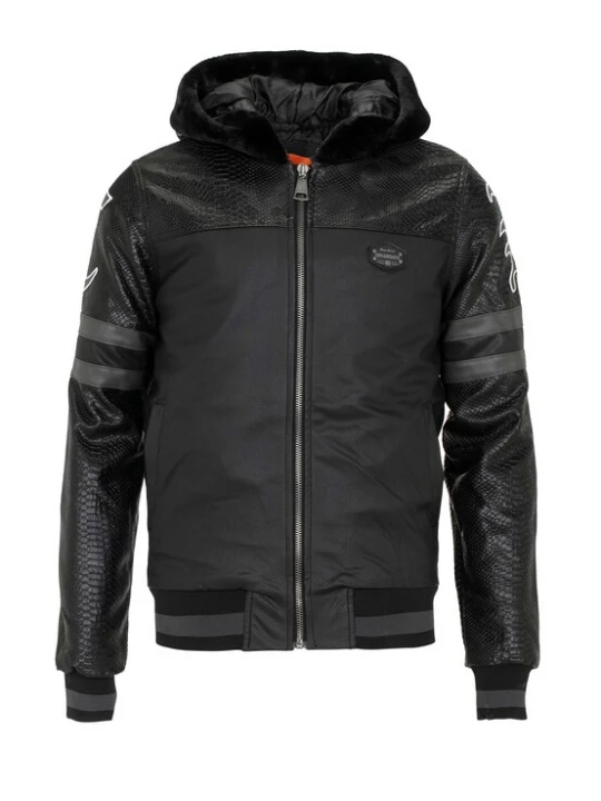 Foto van product CIPO & BAXX Tussenjas antraciet / zwart