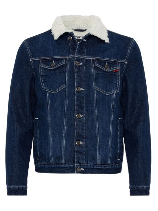 Foto van product CIPO & BAXX Tussenjas donkerblauw / wit