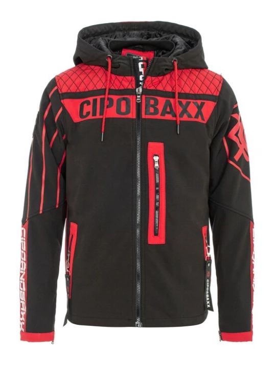 Foto van product CIPO & BAXX Tussenjas rood / zwart