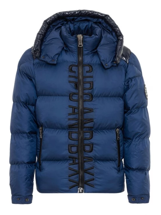 Foto van product CIPO & BAXX Winterjas blauw / zwart