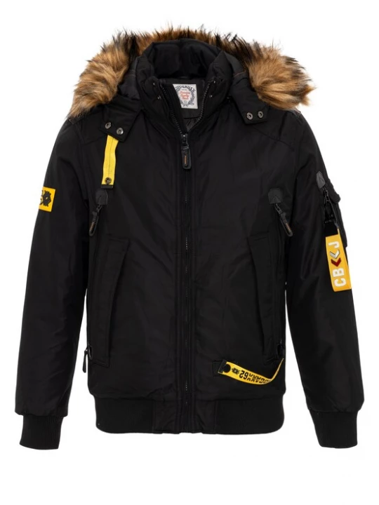 Foto van product CIPO & BAXX Winterjas geel / zwart