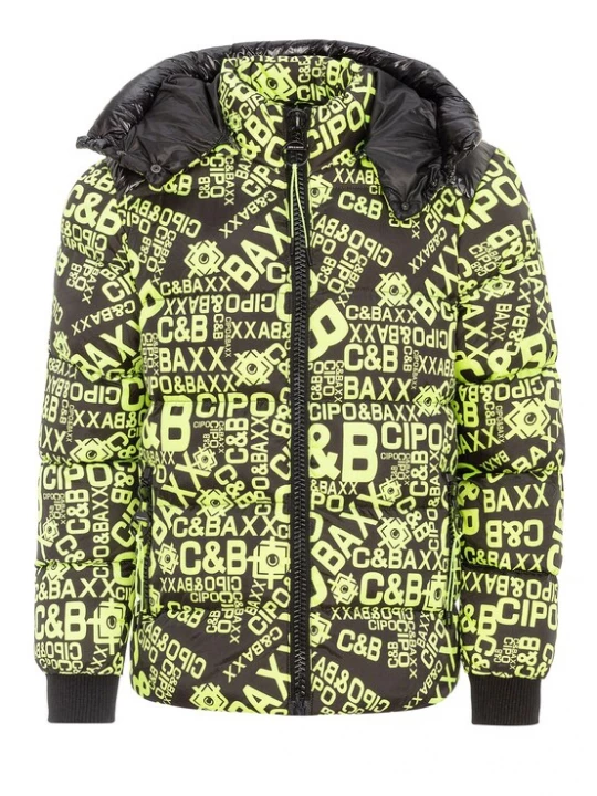 Foto van product CIPO & BAXX Winterjas groen / zwart
