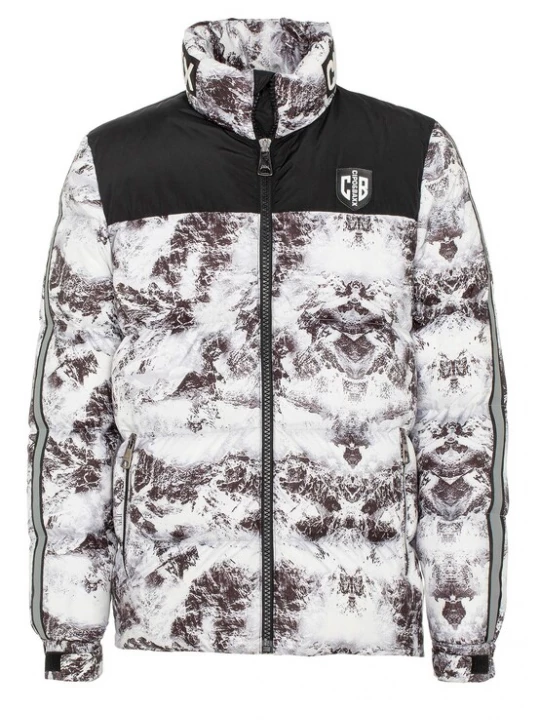 Foto van product CIPO & BAXX Winterjas lichtbruin / zwart / wit