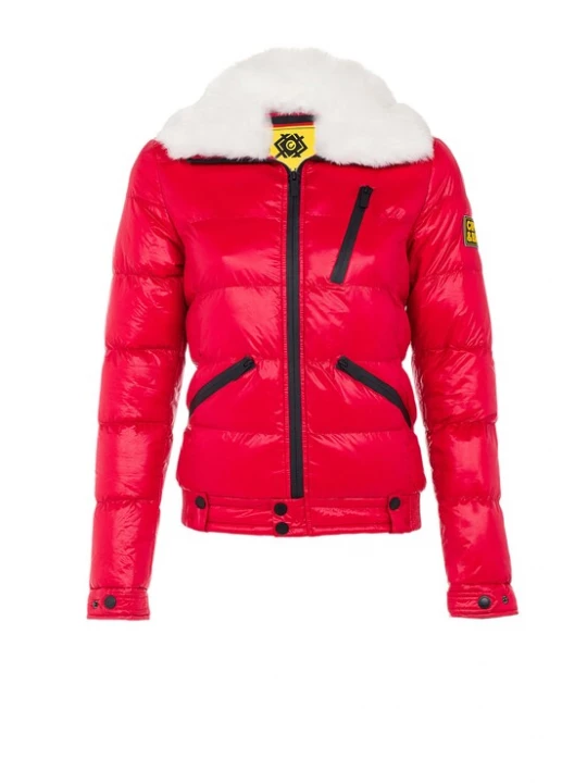 Foto van product CIPO & BAXX Winterjas 'Spark' rood / zwart