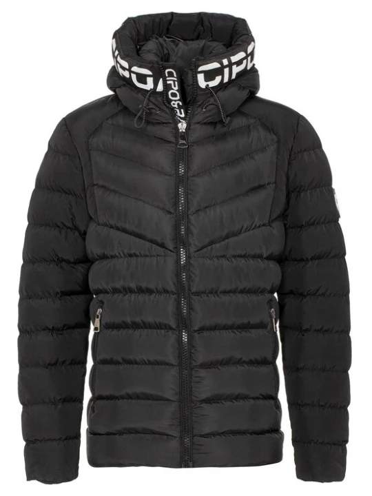 Foto van product CIPO & BAXX Winterjas zwart / wit