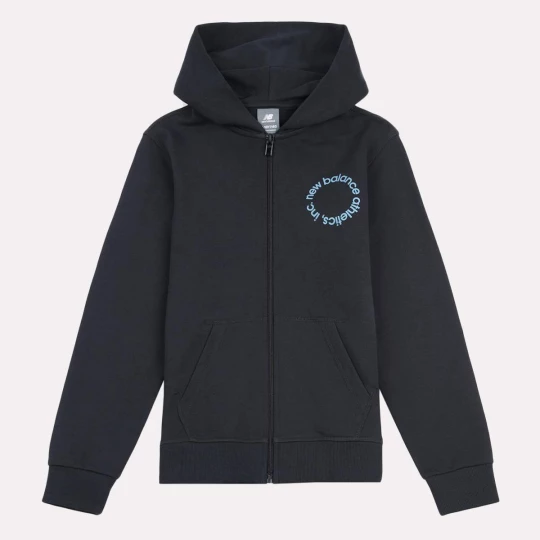 Foto van product Circular Logo Full Zip Hoodie New Balance zwart