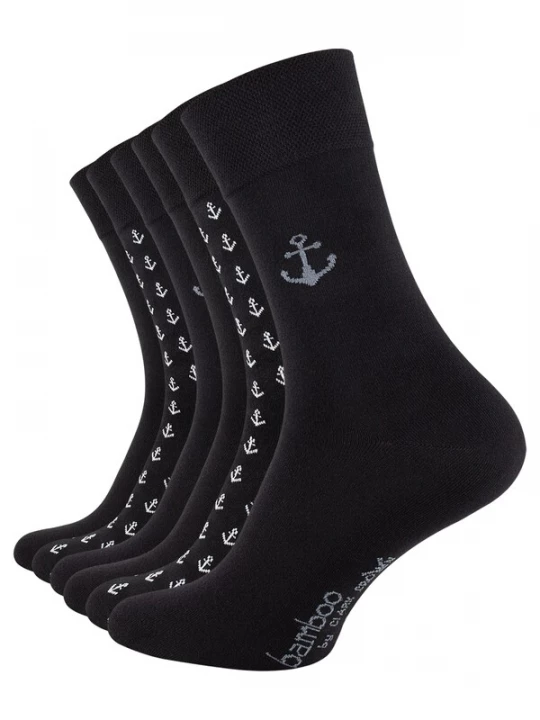 Foto van product Clark Crown Sokken 'Bambus' grijs / zwart / wit
