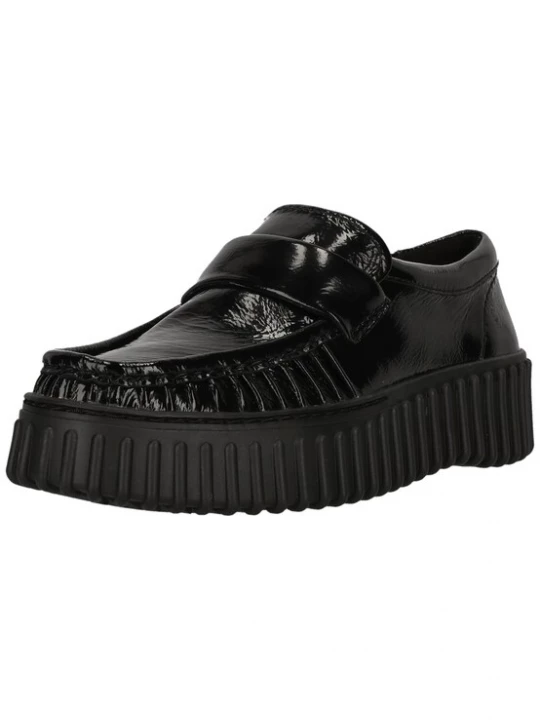 Foto van product CLARKS Instappers 'Torhill Mocc Black Pat' zwart