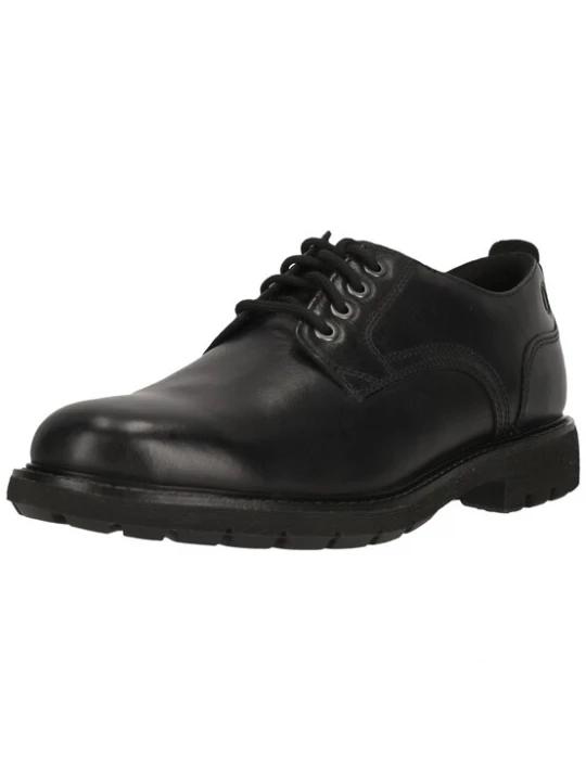 Foto van product CLARKS Veterschoen 'Batcombe Tie Black Leather' zwart