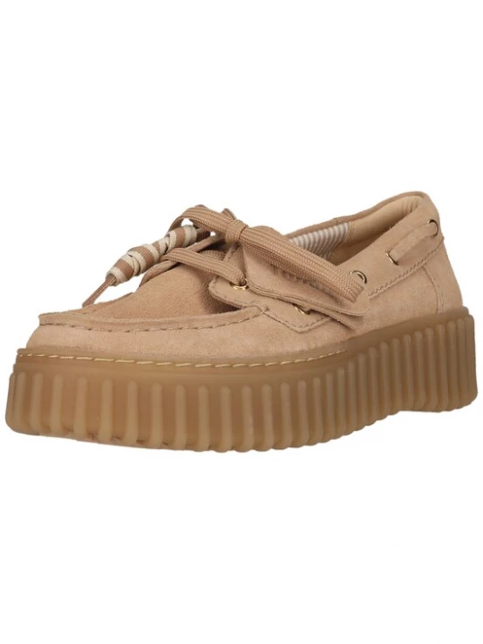 Foto van product CLARKS Veterschoen 'Torhill Boat' beige