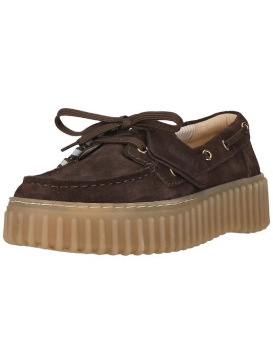 Foto van product CLARKS Veterschoen 'Torhill Boat' donkerbruin