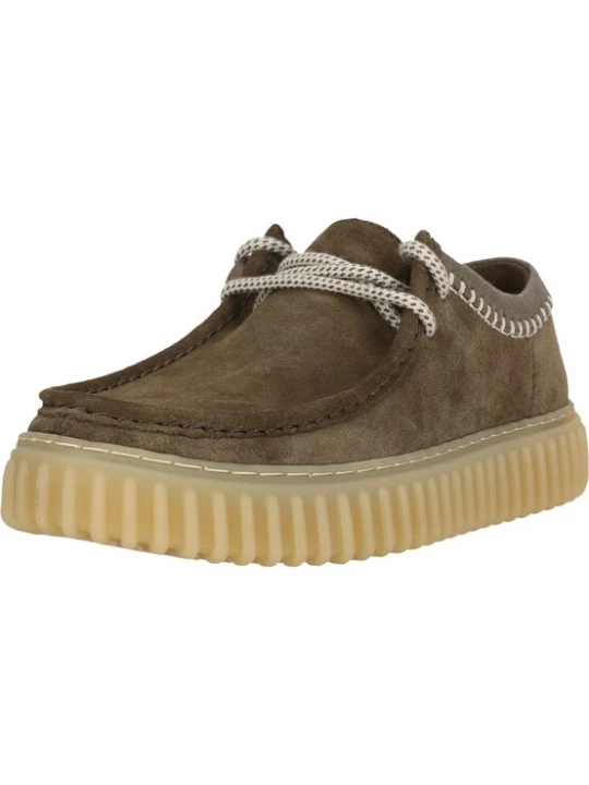 Foto van product CLARKS Veterschoen 'Torhill' olijfgroen
