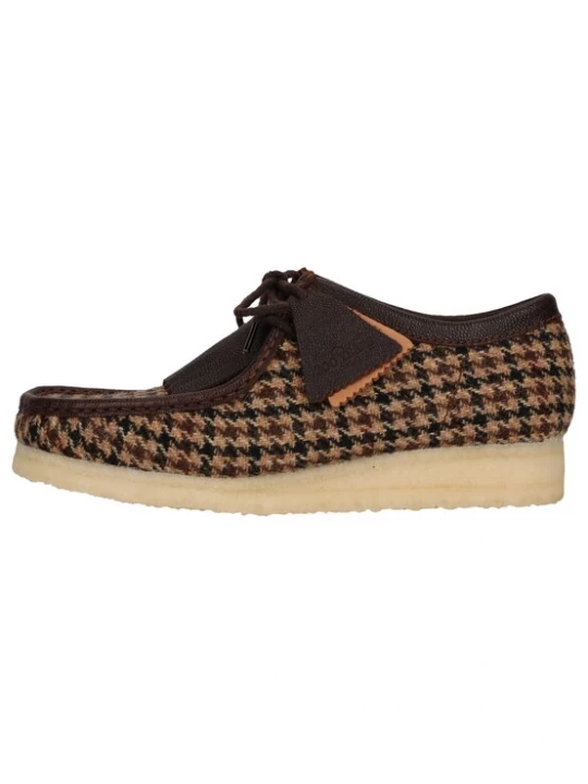 Foto van product CLARKS Veterschoen 'Wallabee' beige / chocoladebruin