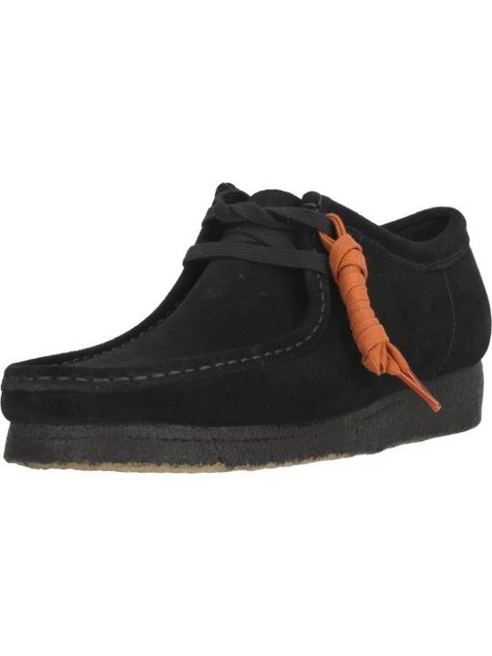 Foto van product CLARKS Veterschoen 'Wallabee Black' zwart