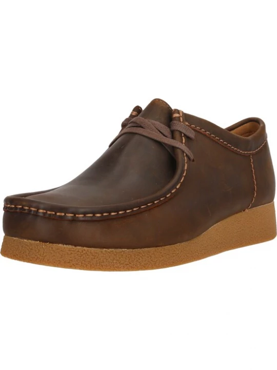 Foto van product CLARKS Veterschoen 'Wallabee' donkerbruin