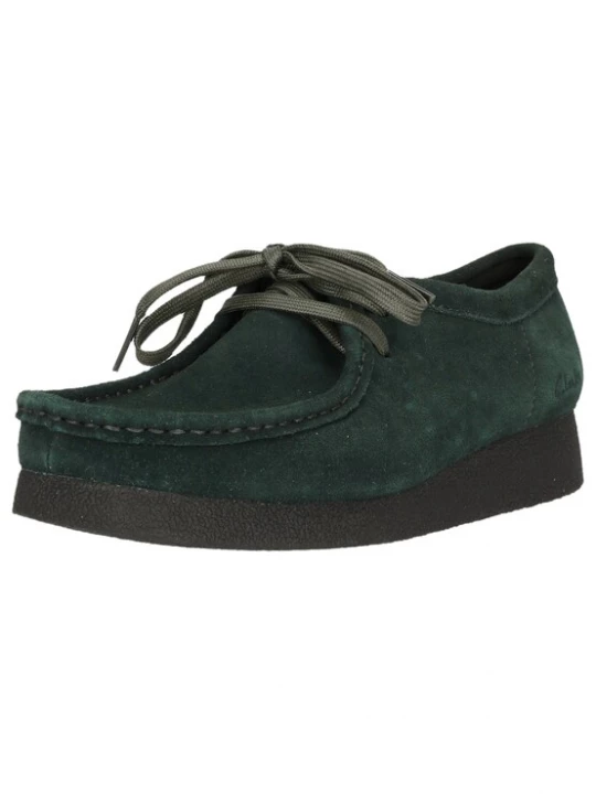 Foto van product CLARKS Veterschoen 'Wallabee EVO' donkergroen