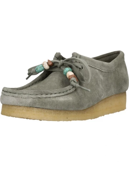 Foto van product CLARKS Veterschoen 'Wallabee' grijs