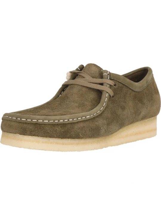 Foto van product CLARKS Veterschoen 'Wallabee' olijfgroen