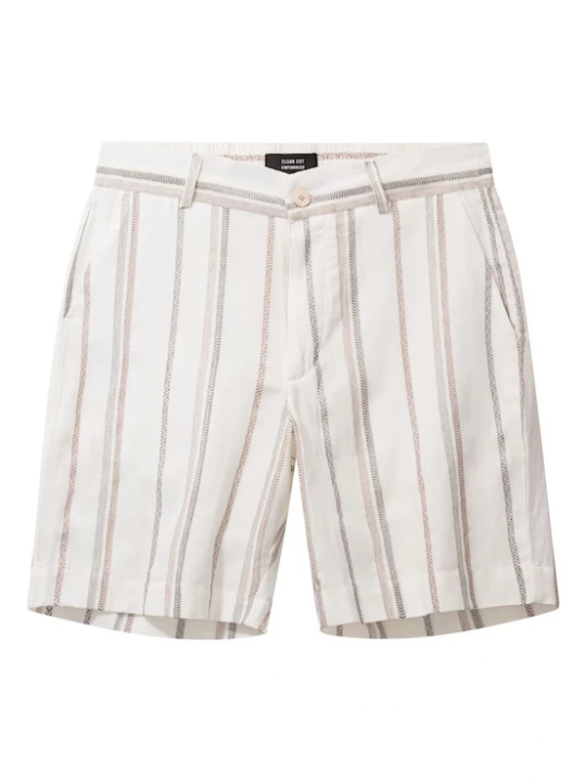 Foto van product Clean Cut Copenhagen Broek 'Barcelona Evald' ecru / wit