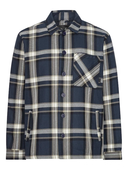 Foto van product Clean Cut Copenhagen Overhemd 'Asher' navy / grijs / wit