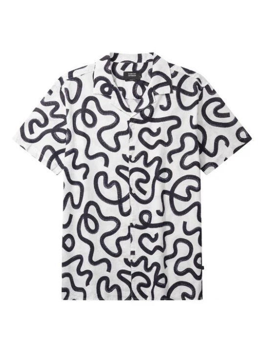 Foto van product Clean Cut Copenhagen Overhemd 'Cleave' navy / wit