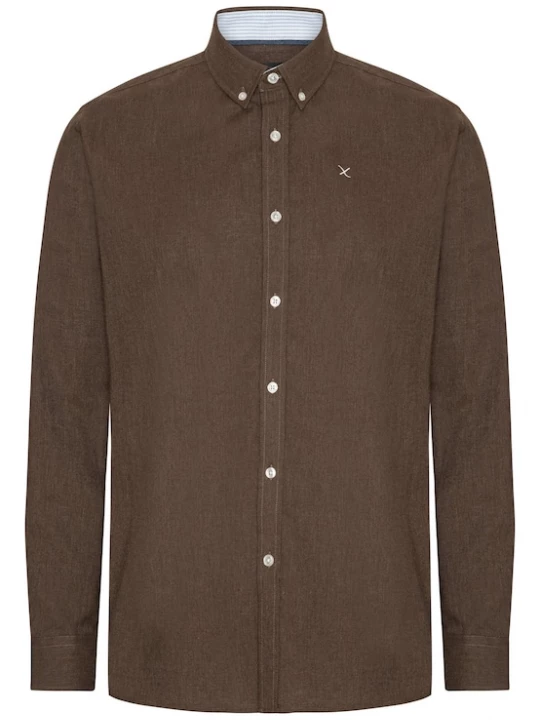 Foto van product Clean Cut Copenhagen Overhemd donkerbruin