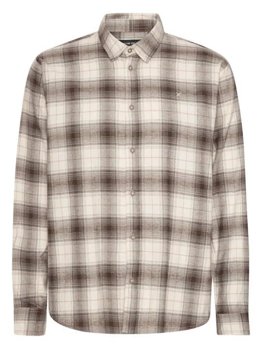 Foto van product Clean Cut Copenhagen Overhemd 'Dylan' bruin / lichtbruin