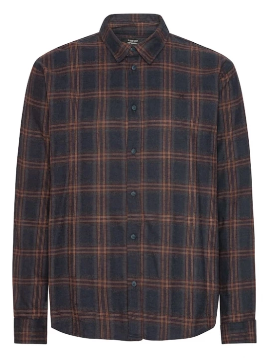 Foto van product Clean Cut Copenhagen Overhemd 'Dylan' navy / lichtbruin