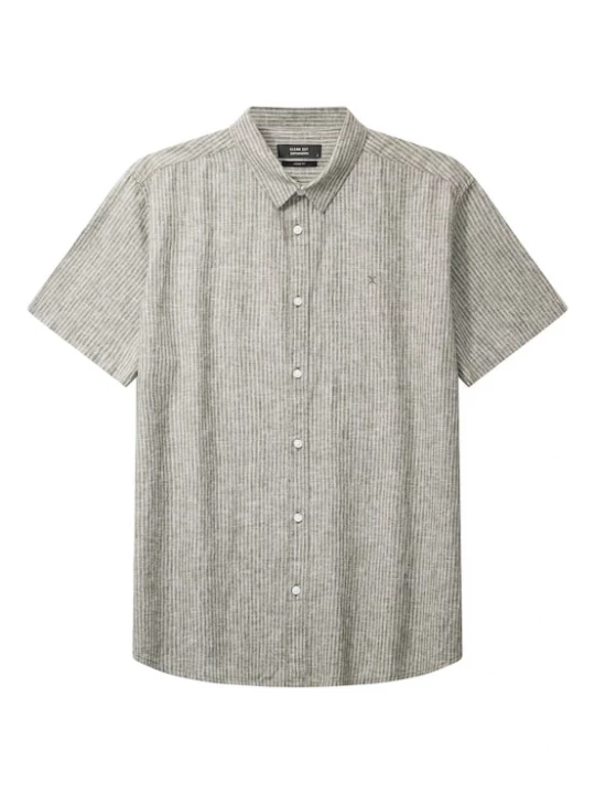 Foto van product Clean Cut Copenhagen Overhemd 'Luca' taupe / wit